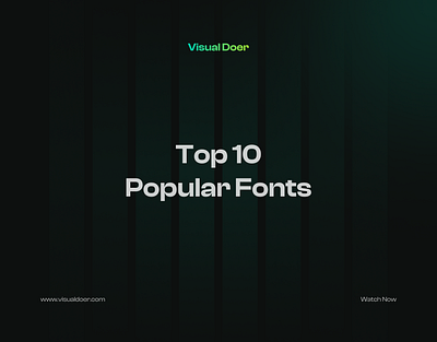 Top 10 Popular Fonts For Designers branding fonts graphic design popular typeface typo typography ui