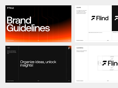 Flind Brand Guidelines - 01 ai brand book brand guidelines branding f logo finance flow guidelines logo wave