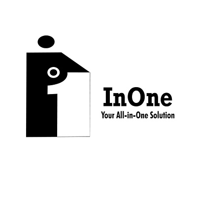 InOne logo graphic design logo