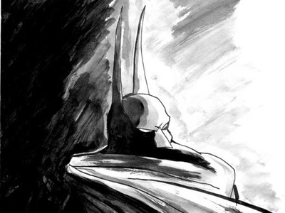 'Acrylic Batman' acrylic batman pencil