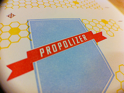 Letterpress Label in Progress design letterpress ribbon