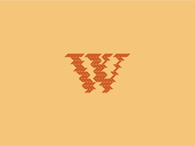 W Monogram character fogra font logo w