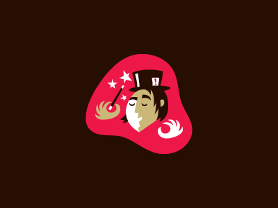 It's Magic illustration logo magic magician