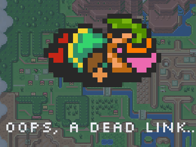 Oops, a dead Link ! 404 nintendo zelda