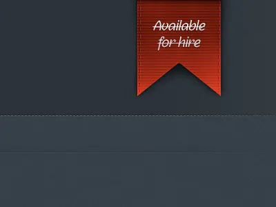 I'm not available for hire