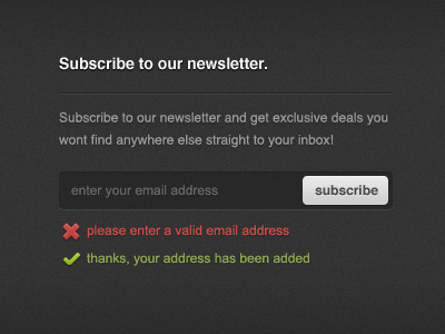 Newsletter Signup button dark free freebie newsletter