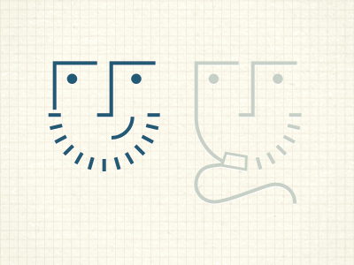 Grow a beard, and smile! graphic icon illustration symbolic