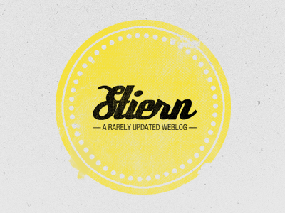 Stiern Logo grunge logo retro stiern texture yellow