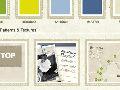 Mood Board board cream distressed mood moodboard stitch tan