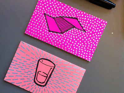 Doodddles. doodle dot pattern post it sharpie silver