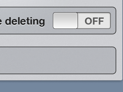 … deleting blue grey ios notenow switch ui