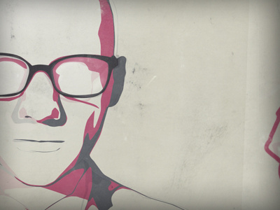 Wip glasses illustration magenta texture wip