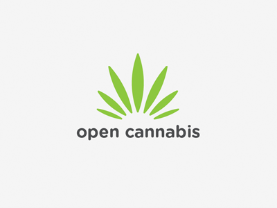 Open Cannabis cannabis green logo marijuana open