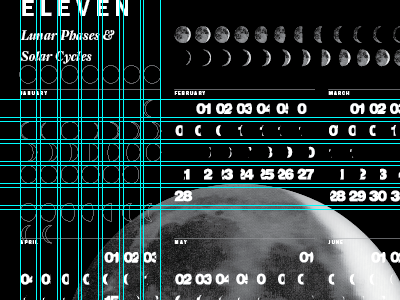 2011 MoonPhase calendar cycle eclipse fun lunar moon rocks solstice space time yo