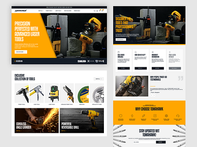 Showcasing landing page of Tomahawk’s advanced Tool Man aboxagency branding graphic design shopify uiux website designing