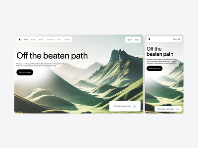 Off the beaten path ai mobile responsive ui usability ux ux design web design webflow website website design