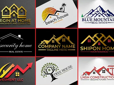 Real Estate Logo branding graphic design logo logo design real estate real estate logo