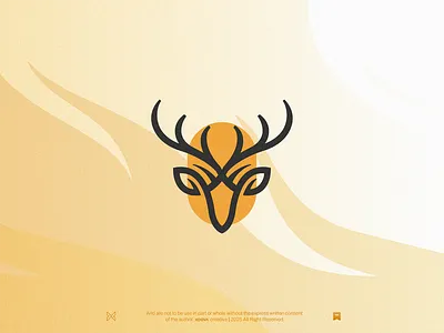 Deer Logo animal branding character creative deer hunter identity jungle mediaa minimal otdoor zoo