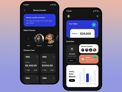 FlowPay personalized finance app app budget friendly app dark theme finance app debt tracker digital money app digital wallet manager fin tech fin tech app design finance app mobile app mobile app interface money management tool money request tracker money transfer app payment analytics personalized finance app design personalized finance management subscription payments app ui ux
