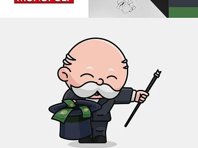 MONOPOLY Logo Mascot Redesign branding cartoon design illustration logo logo mascot mascot monopoly monopoly logo monopoly men redesign vector