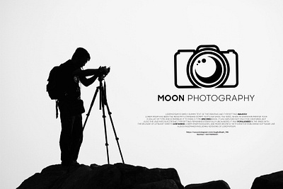 Moon Photography Brand Identity Design logo moonphotographylogo photographylogoinspiration timelesslenslogo uniquephotographylogo