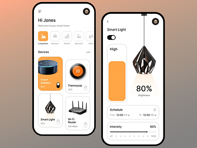 HomeSync smart home management app app home automation app home automation system home device tracker home device tracker app home sync app interactive home management mobile app mobile app design mobile app interface personalized smart home app smart devices controller smart home control smart home experience smart home management smart lighting control thermostat management app ui ux voice controlled home app