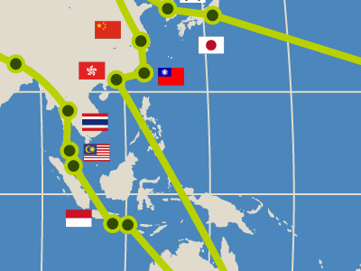 Travel Map illustrator map print
