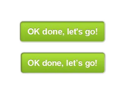 1 button is a graphic, 1 is an image arial button css3 green helvetica