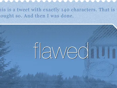 Personal Blog Redesign 4 blog flawed human being redesign