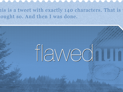 Personal Blog Redesign 4 blog flawed human being redesign