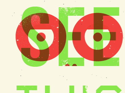 See card poster two color