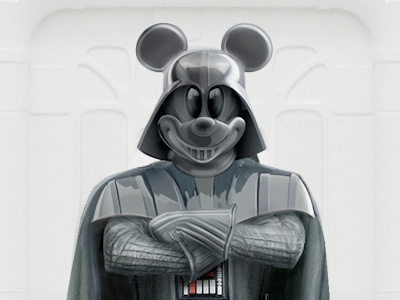 Darth-Mickey illustration photo manipulation photoshop