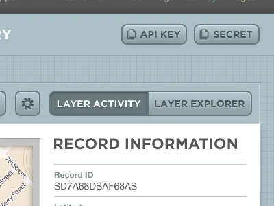 A little more dashboard... buttons dashboard grids simplegeo toggle