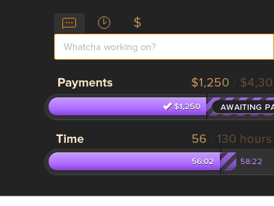 Dashboard information interface orange purple sans serif ui web