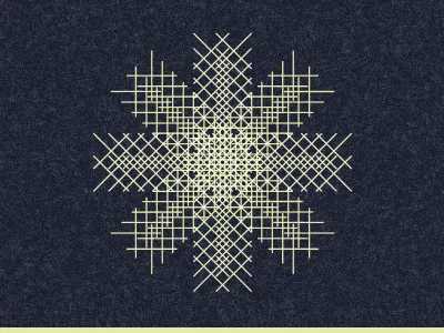 Snowflake lines snowflake