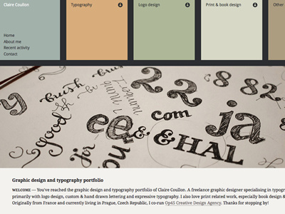 New Portfolio Website colours layout portfolio typography web design website