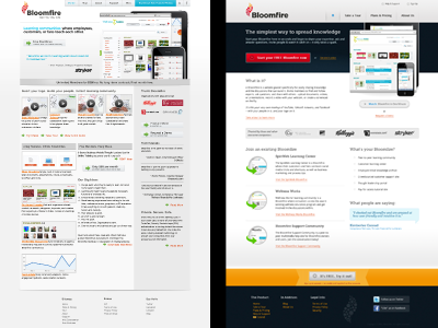 Old vs. New css css3 html redesign website