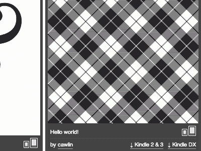 Mini Kindle Icons in Action blog css icons kindle