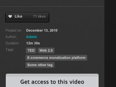 Like button grey like oblik