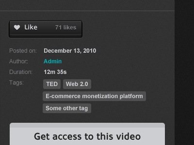 Like button grey like oblik