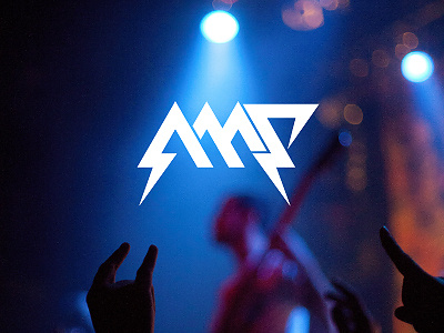 Amp, Take 2 amp blue geometric logo typography