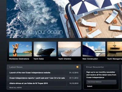 Ocean Independence blue boat dark ocean yacht