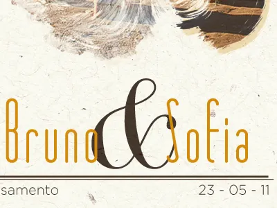 Wedding WIP design illustrator orange photoshop print wedding