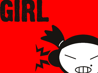 Rickshaw Girl girl icon logo