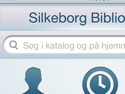 Little something bibliotek iphone ui