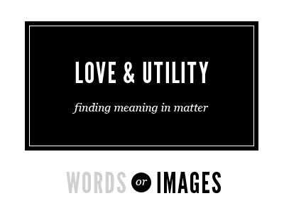 Love and Utility header logo website