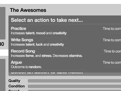 Rockville Wireframe: Action rockville wireframe