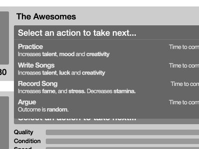 Rockville Wireframe: Action rockville wireframe