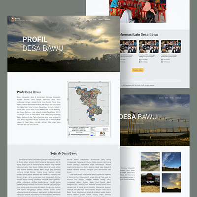 Bawu Village Web Profile branding design figma ui uiux web design