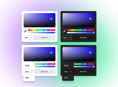 Mini Color Picker UI Component color color picker mobile design ui ui component ui design ux ux design web design